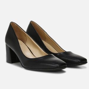 Naturalizer Black Warner Square Toe Pump Size 6M